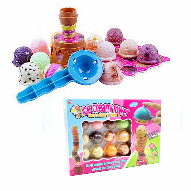 Ice Cream Stacking Party Games Toys Funny Board Game Birthday Christmas Family Holiday Toys Interesting Gift for Children Kids (8)
