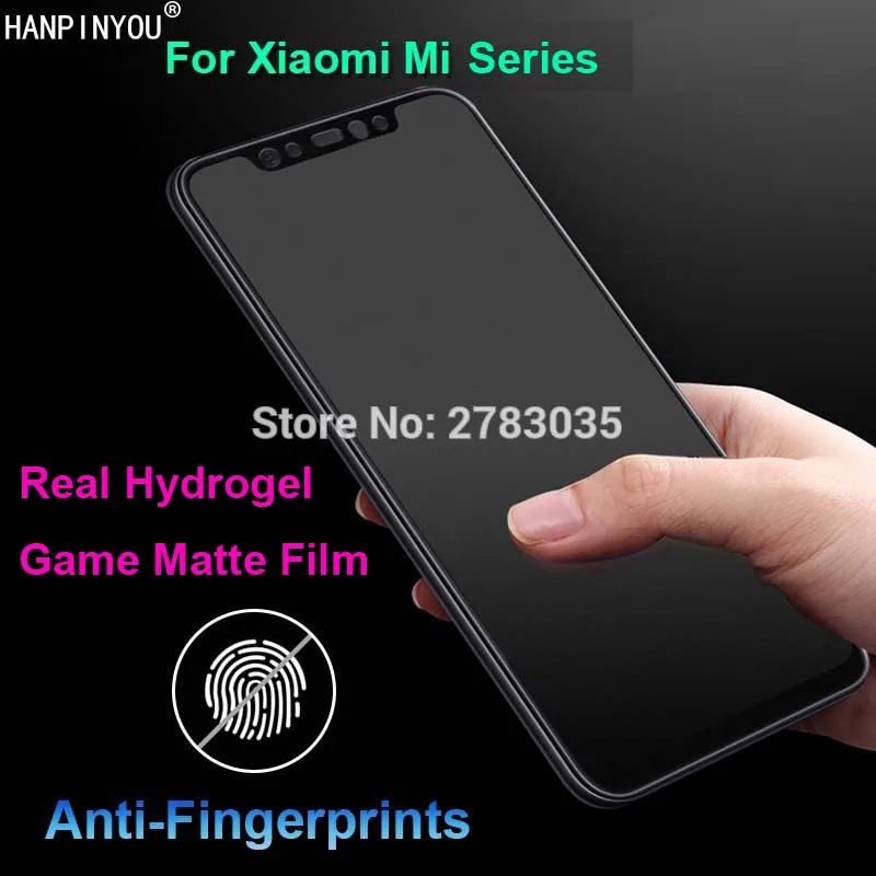 

For Xiaomi Mi 9 9T 8 SE Lite Note 10 Pro Full Cover Matte Real Soft Hydrogel Film No Fingerprint Frosted Game Screen Protector