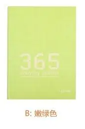 365 ежедневный план, ежемесячный недельный ежедневник, дневник, блокнот, бумага, 128 листов, А6, планировщик, органайзер, офисные, школьные принадлежности - Цвет: Зеленый
