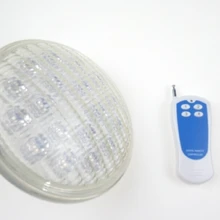 Постоянного тока 12В 54 Вт Par56 Светодиодная лампа подводные огни лампы Par 56 внешняя подсветка для бассейна светодиодные лампочки с пульта дистанционного управления