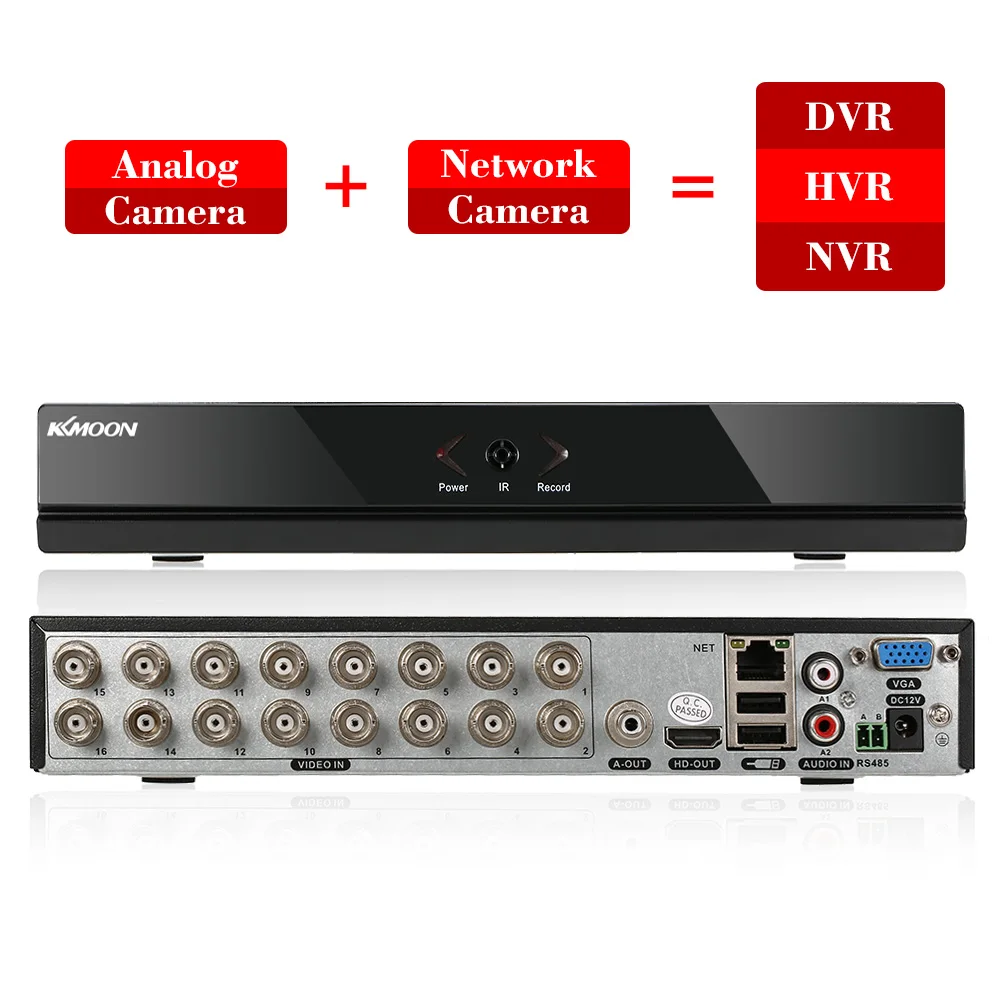 KKmoon Full 960 H/D1 DVR HVR NVR 16CH с 1 ТБ Seagate HDD HD P2P Onvif 16CH DVR видеорегистратор CCTV система безопасности управление приложением