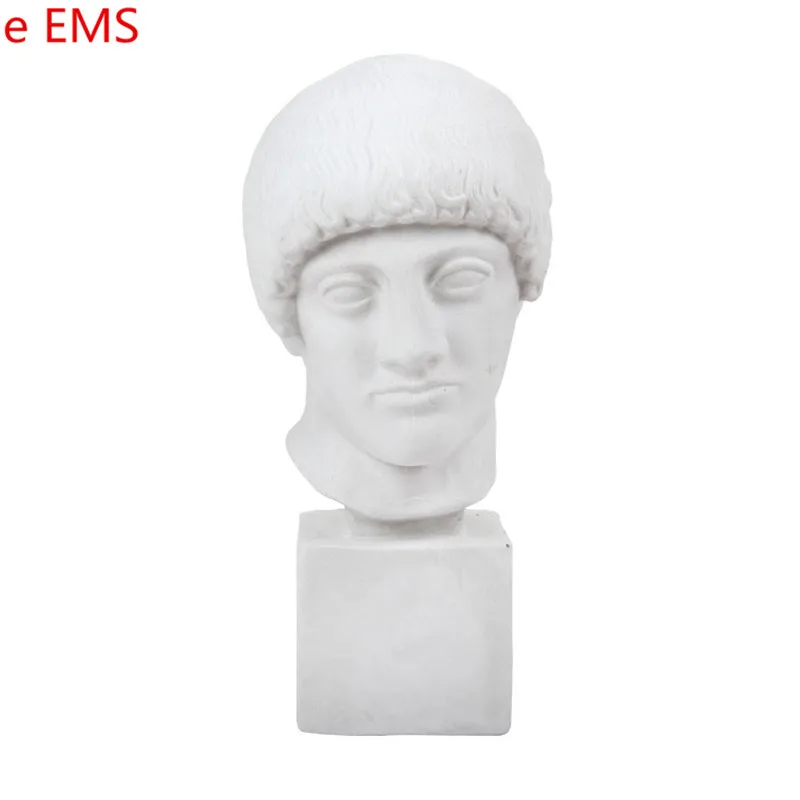 

40cm Gypsum Solar Deity Bust Apollo Statue Gypsum Powder Craftwork Home Decorations Art Material L2319