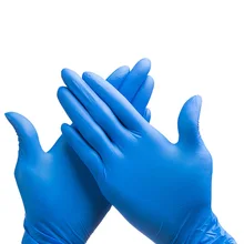 AIBUSISO NBR latex durable disposable gloves 100 pcs/ box for food home cleaning Acid Alkali resistance antiskid golves A7101