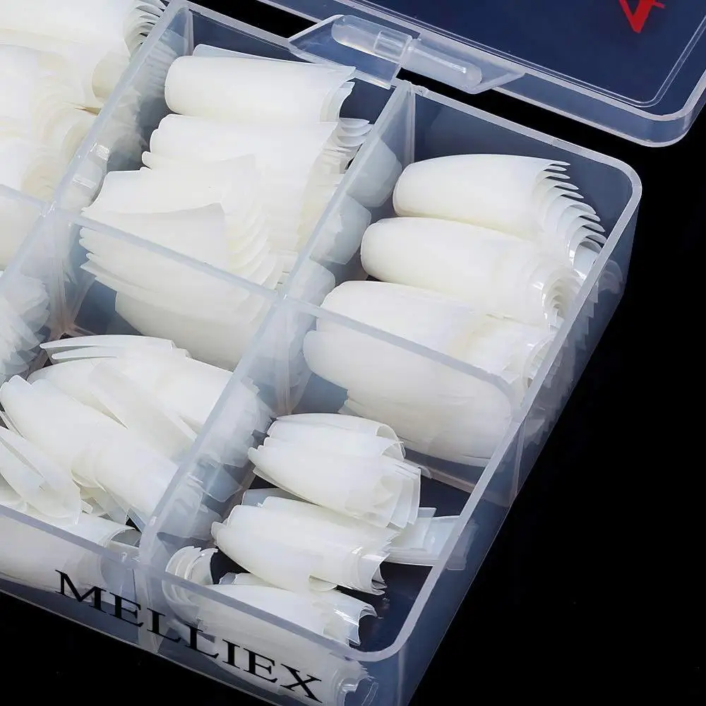 

500 Pcs/Set Fake Nails Nude White False Nail Art Patch French Acrylic Polish UV Gel Sticker Salon DIY Design Manicure Tools