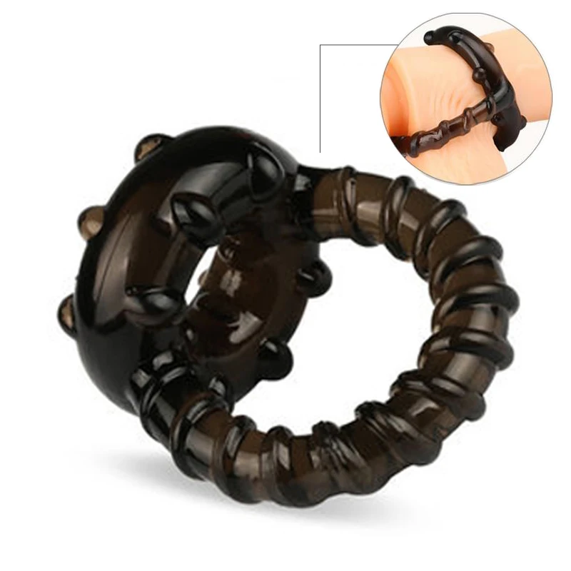 Soft Silicone Thread Cock Ring Floating point stimulate Soft Silicone Thread Cock Ring Floating point stimulate