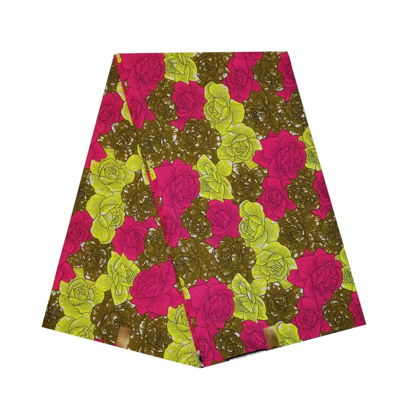 

veritable dutch Printed in fabric African wax block 100% cotton 6yards ankara colorful flower design for african woman V-L 547