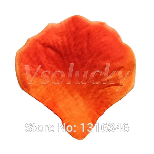 1000 шт. оранжевые Шелковые Лепестки розы|silk rose petals|silk rosespetal flower |