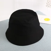 Хлопок сплошной цвет Панама для рыбака шляпа уличная дорожная шляпа от солнца детские шапки мальчиков и девочек 04