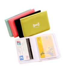 Милый бантик, кредитный держатель для карт, для женщин и мужчин, 12 бит, из искусственной кожи, с пряжкой, для визиток, ID, держатель для карт, для паспорта, держатель для карт, кошелек, сумка