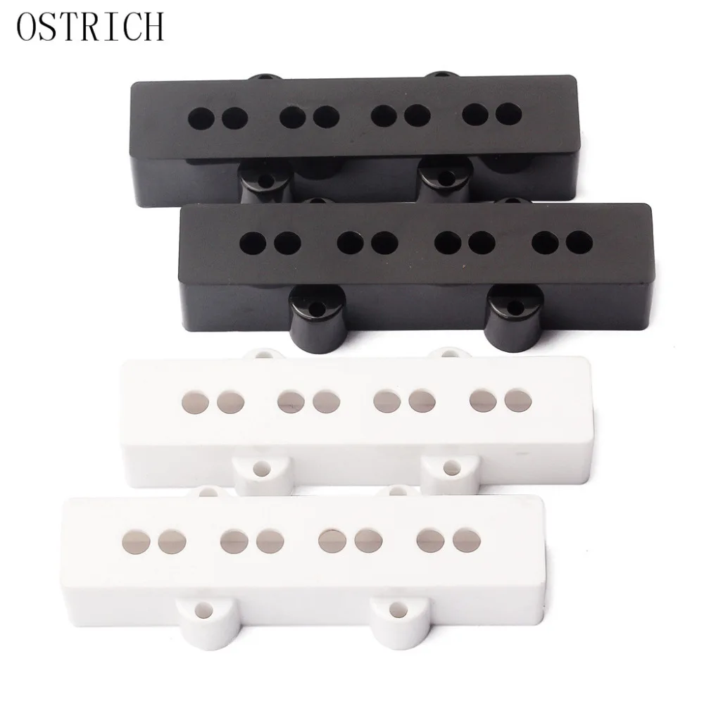 Jazz Bass Style Guitar Pickup Cover Black White Bridgepickup cover