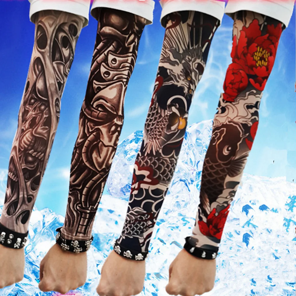 4 шт. нарукавники с длинным рукавом имитацией татуировки|arm warmers|tattoo arm warmercuff sleeve |