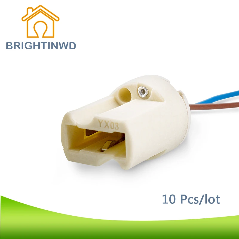 BRIGHTINWD 10X G9 керамическая лампа держатель цоколя лампы штуцер Гнездо Светодиодный