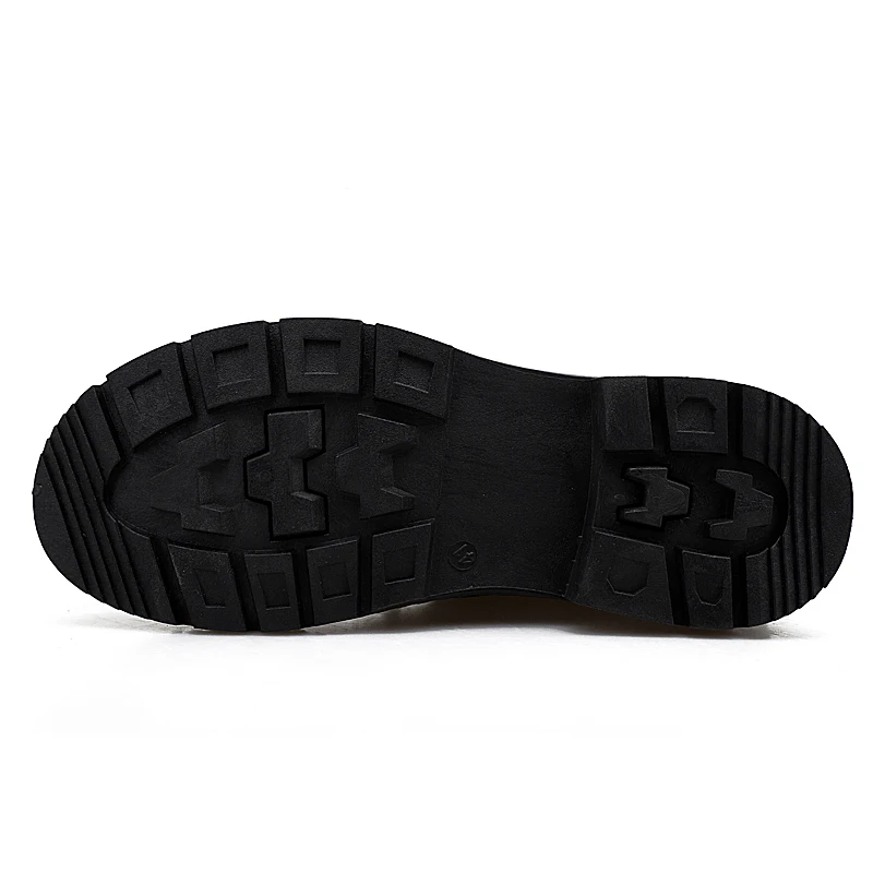 Мужские кожаные ботинки с круглым носком chaussure homme 3 цвета однотонные