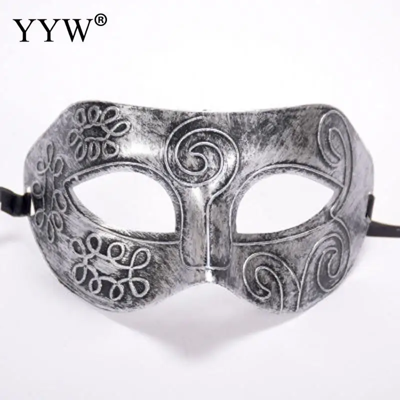 

Halloween Carnival Masque Venecian Prom Party Mask Retro Masquerade Masks Half Face Masker Unisex Mysterious Costume Supplies