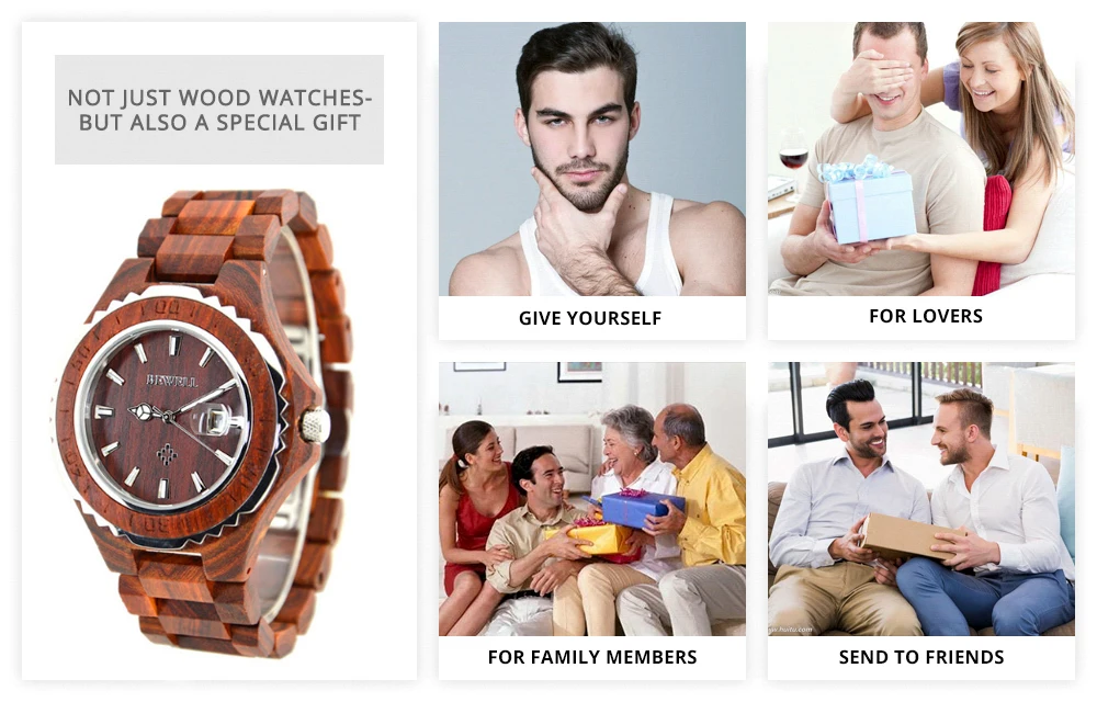 BEWELL WOODEN WATCH