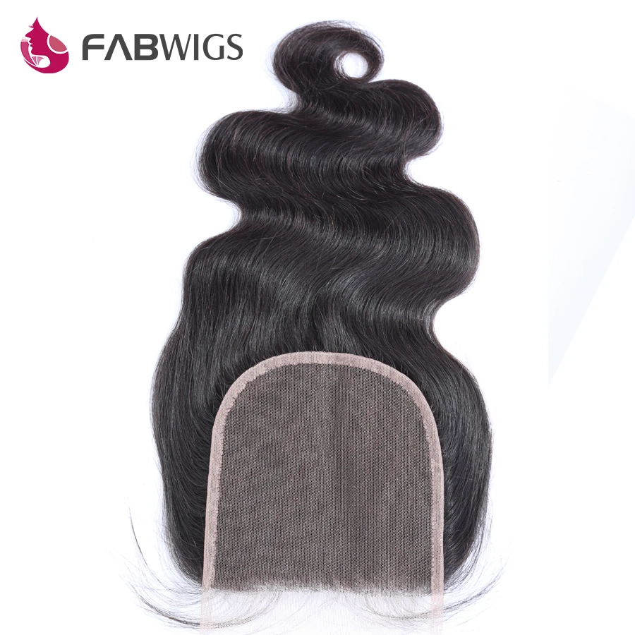 Fabwigs перуанский Средства ухода за кожей волна Синтетическое закрытие шнурка волос отбеленные узлы 5x5 Человеческие волосы Синтетическое закрытие волос s с ребенком волос Волосы Remy Синтетическое закрытие волос