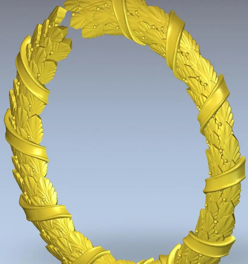 

3d model relief for cnc in STL file format coronet_2