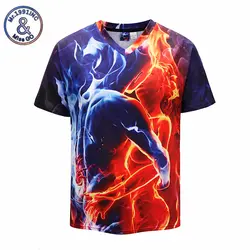 Mr.1991INC футболки 3D влюбленные горящий череп мужские футболки Готический аниме Футболка Camisa Masculina рубашки de hombre