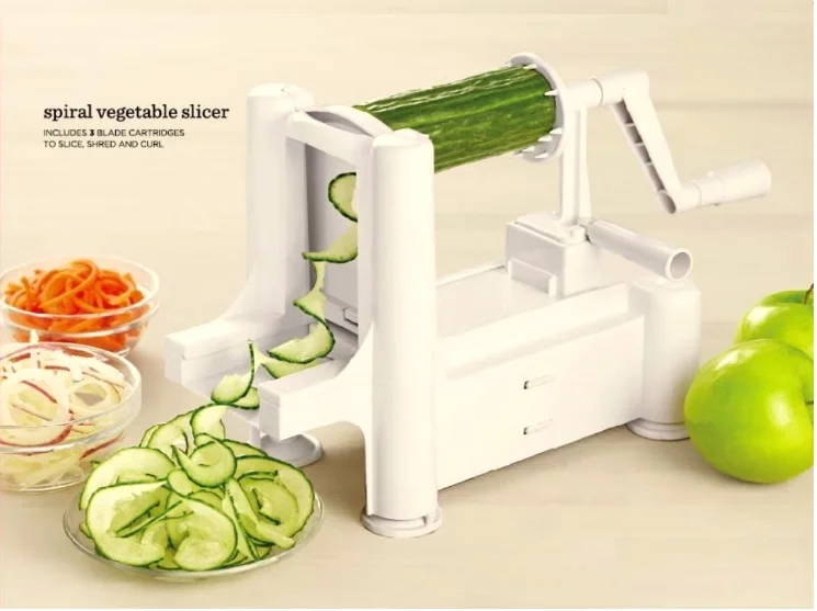 Spiralizer Tri Blade Vegetable Spiral Slicer Best Vegetable Maker