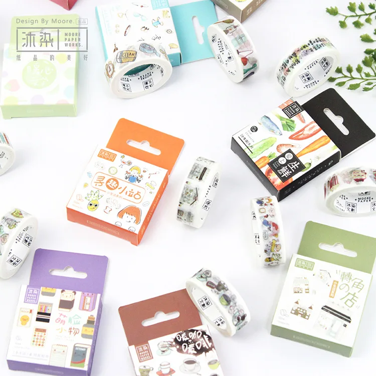 

1Pcs/Sell Life Trivia Washi Tape Lot Masking Tape Hot Posted It Japanese New Stickers 2017 Kawaii Stationery School Supplies