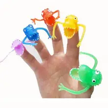 5 шт. динозавр пальчиковые куклы история время Дети Забавный динозавр игрушки пиньята вечерние сувениры игрушка пластиковые куклы-цвет ассорти WYQ