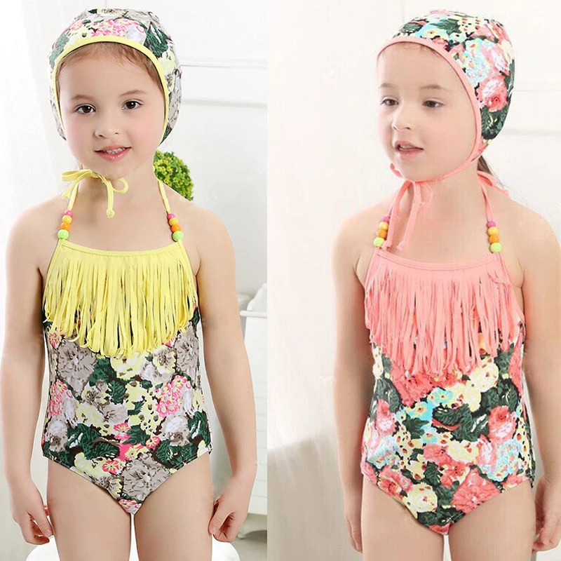 女の子2スタイル花水着女の子ワンピース水着 水泳キャップ水着入浴衣装スイマー Swimwear Swimming Swimsuit Swimmingswimsuit Girls Aliexpress