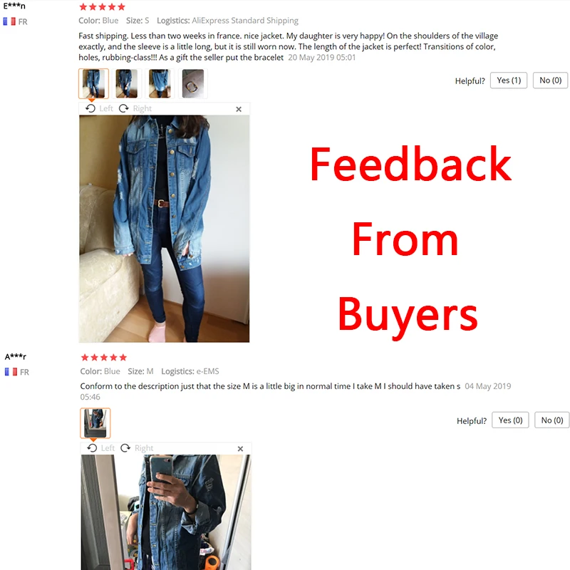 price reduction  2019 Spring Autumn New Fashion Denim Jackets Women Long Sleeve Stretch Hole Outerwear Loose Female 