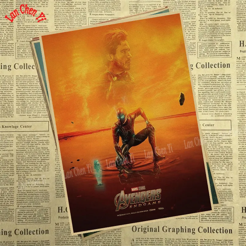 Крафт-постеры принты Мстители эндшпиль Америка Marvel фильм Искусство настенные картины для гостиной домашний декор