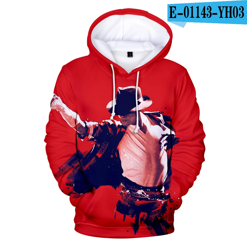 Michael Jackson Hooded Sweatshirt Male pullover Keep warm Hoody Singer Michael Jackson Hip Hop Harajuku Men Streetwear - Цвет: 3D