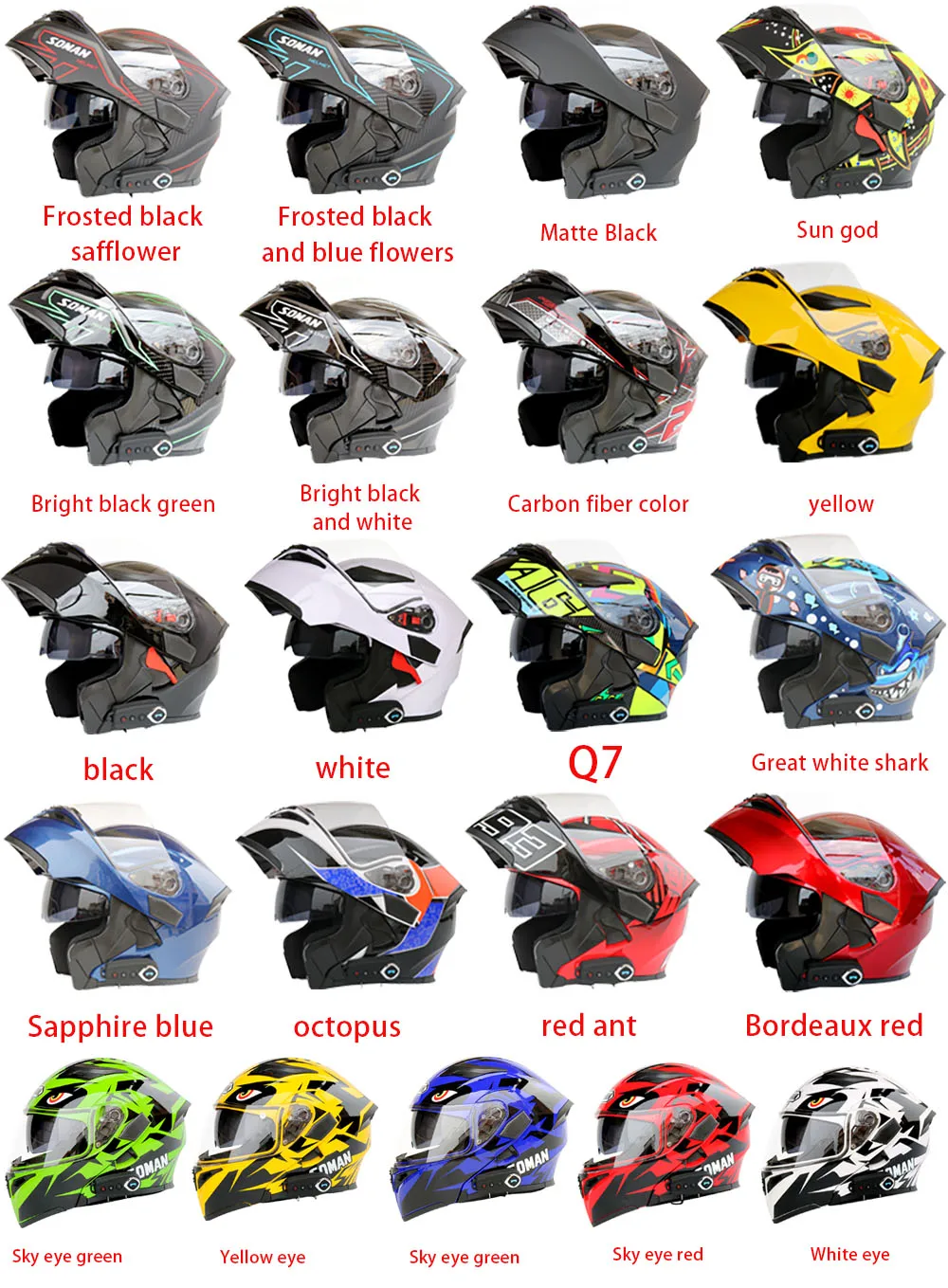 Мотоциклетный шлем мотоциклетный Bluetooth шлем шоссейный гоночный Unveiled шлем мотоциклетный шлем