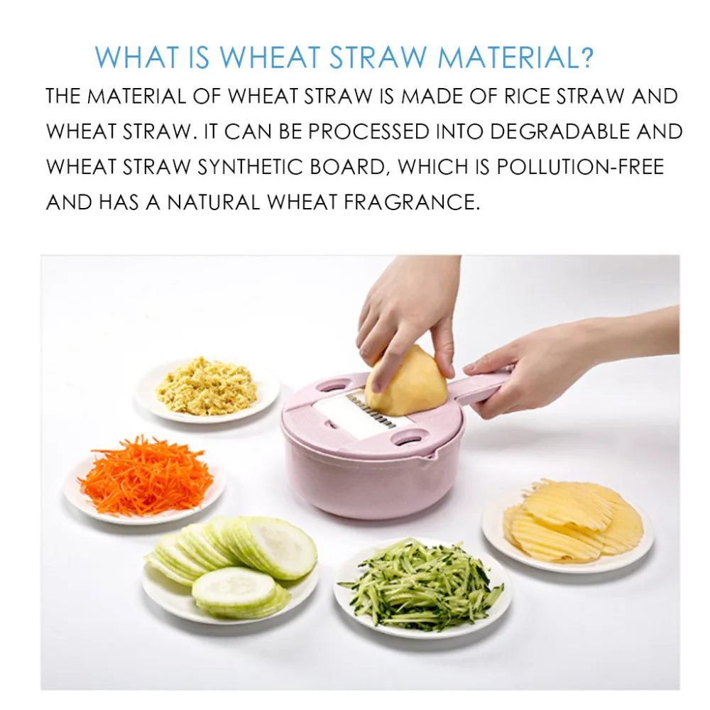 

Wheat Straw Multi-Function Cutting Device Kitchen Cutting Machine Cheese Grater #4