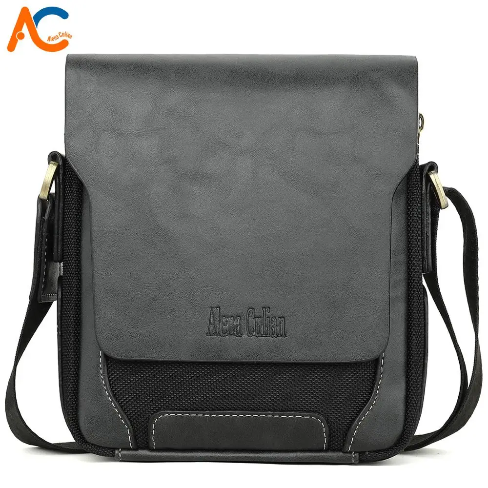 

Alena Culian Breathable Luxury Messenger Bag Men Leather Laptop Handbag Vintage Crossbody Bag Casual Man Waterproof Shoulder Bag