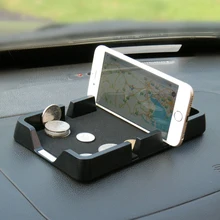 Автомобильный орнамент, кожаный узор, Противоскользящий коврик, пластиковое украшение, авто нескользящий коврик, держатель приборной панели для gps сотового телефона 18,5*10,8 см