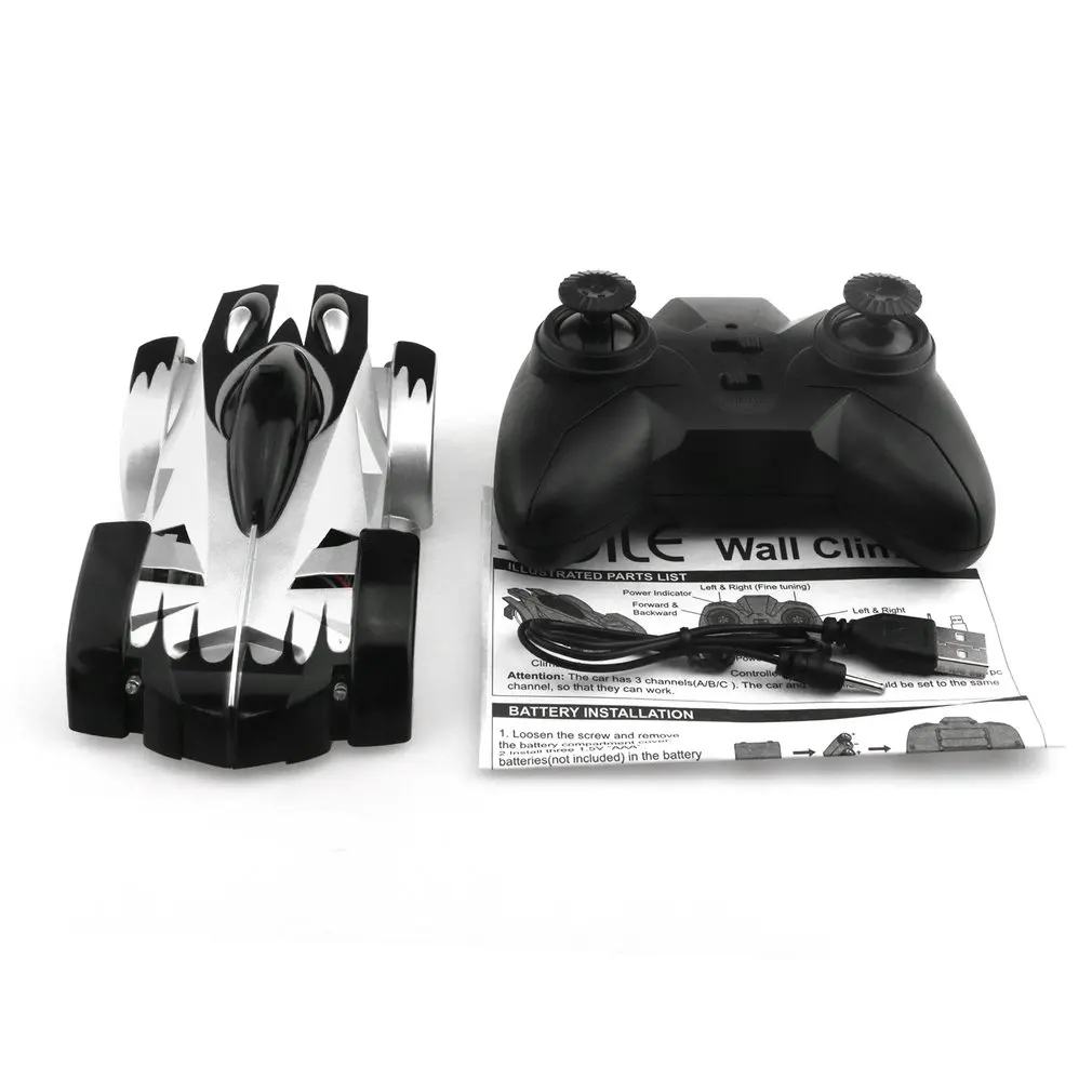 

Mini Multi-functional Wall Climber 4CH Infrared Control Mini Gravity RC Car Kids Electric Toy Wall Climbing RC Vehicle Stunt Car