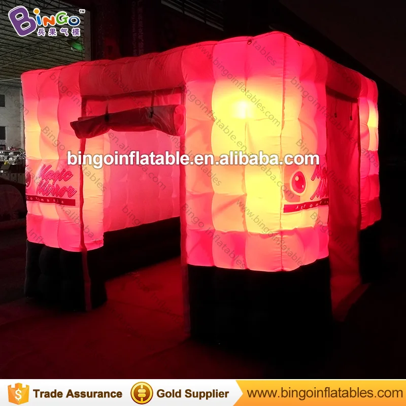 9.8ft x 9.8ft x 8ft надувные Photo Booth для продажи/air bphoto стенда Кабинета/LED Надувные Photo Booth игрушка палатка