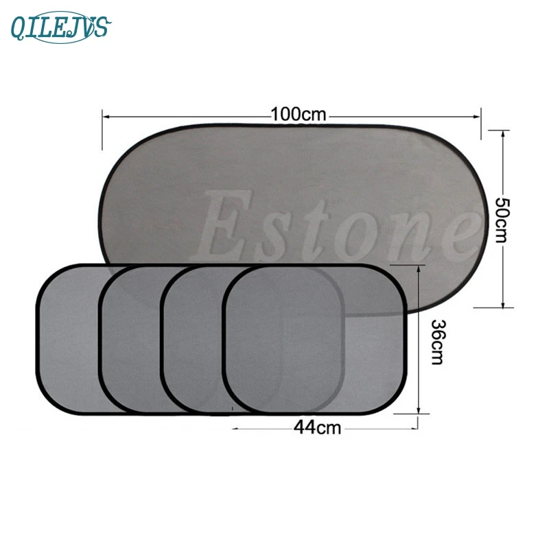 Высокое качество 5 шт. экран сетка Солнцезащитная шторка Крышка для автомобиля боковое заднее стекло УФ Защита jun9