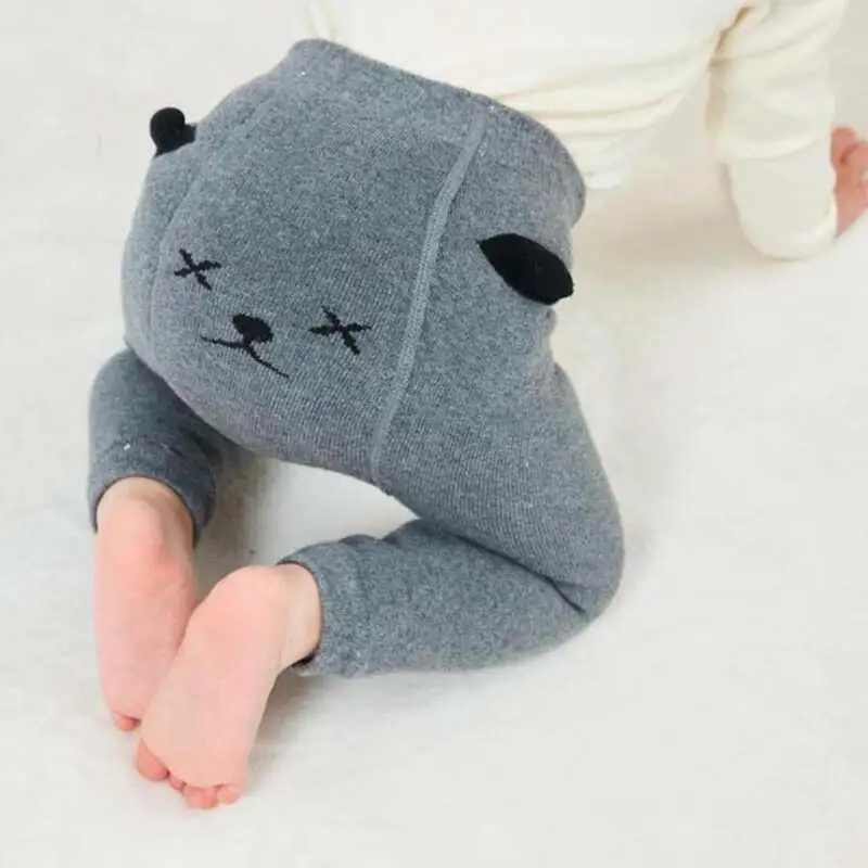 

Baby Knit PP Pants Toddler Girl Cartoon Cotton High Waist Warm Leggings Newborn Boy Casual Harem Trousers Baby Pantyhose Clothes