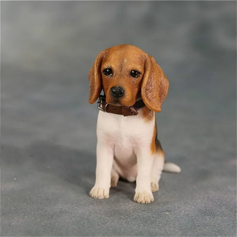 Mr. Z 1/6 Смола Имитация животного модель 30th Beagle щенок со сменной головкой коллекция Гараж Комплект статуя для фанатов подарок на праздник - Цвет: Черный