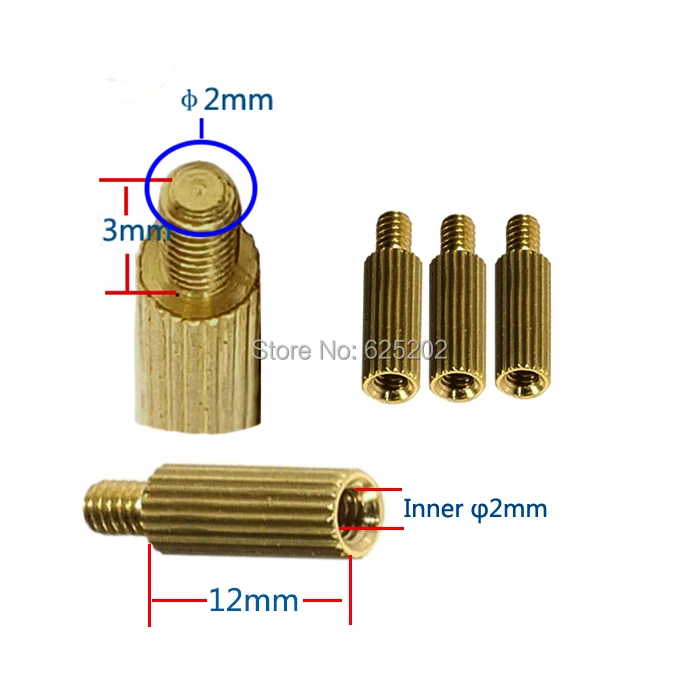 M2 * 12 + 3 высокой чистоты Медь цилиндр