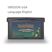

Pock-mocn Moemon Emerald Version 32 Bit Video Game Cartridge Console Card US Version English