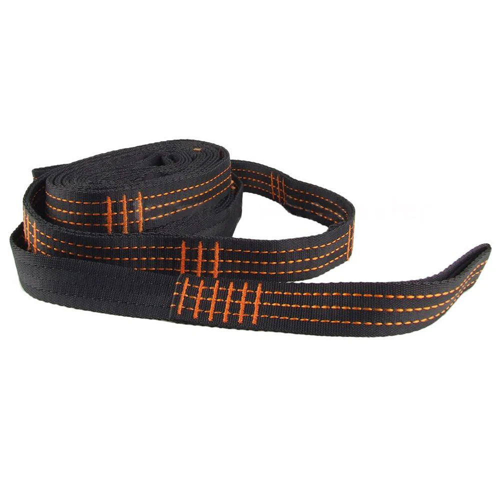 Black 12 loops Практичный бутик гамак ремни регулируемый, с деревом подвесной тяжелый удлинитель - Цвет: Black 12 loops