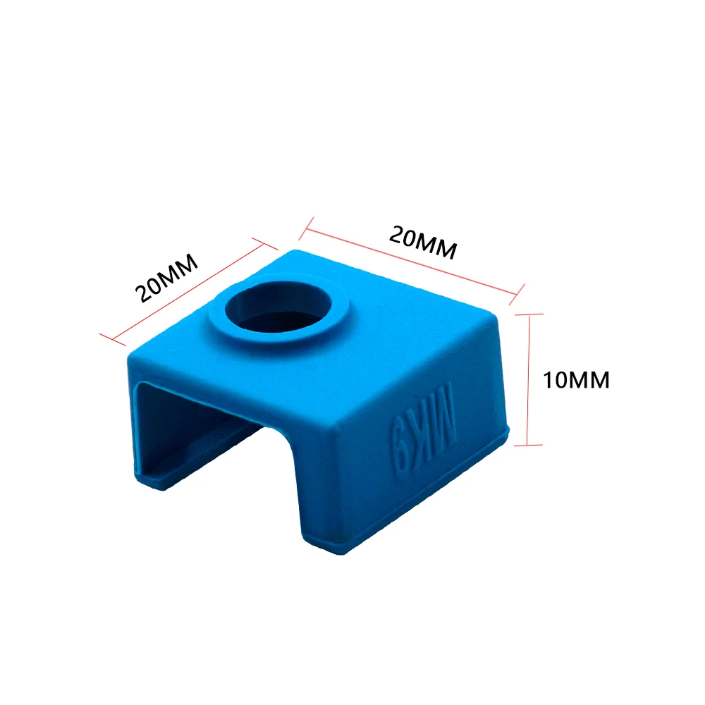 Силиконовые носок для E3D V6 PT100 MK7 MK8 MK9 MK10 Volnaco 1,75 3,0 мм силиконовые носки блок нагревания нагреватель силиконовая изоляция крышки