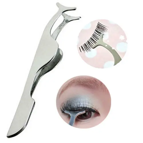 

Beauty Tools Multifunctional False Eyelashes Stainless Auxiliary Eyelash Curler Tweezers Clip