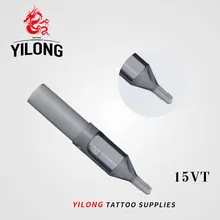 50 шт. 15VT одноразовые наконечники татуировки серого цвета 15VT Советы Предварительно стерилизованные наконечники сопла для иглы татуировки