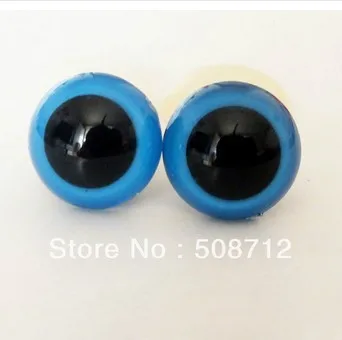 

fress ship!!!200pcs/lot 15mm Blue color pupil toy eyes/ safety eyes with PLASTIC lock-washers