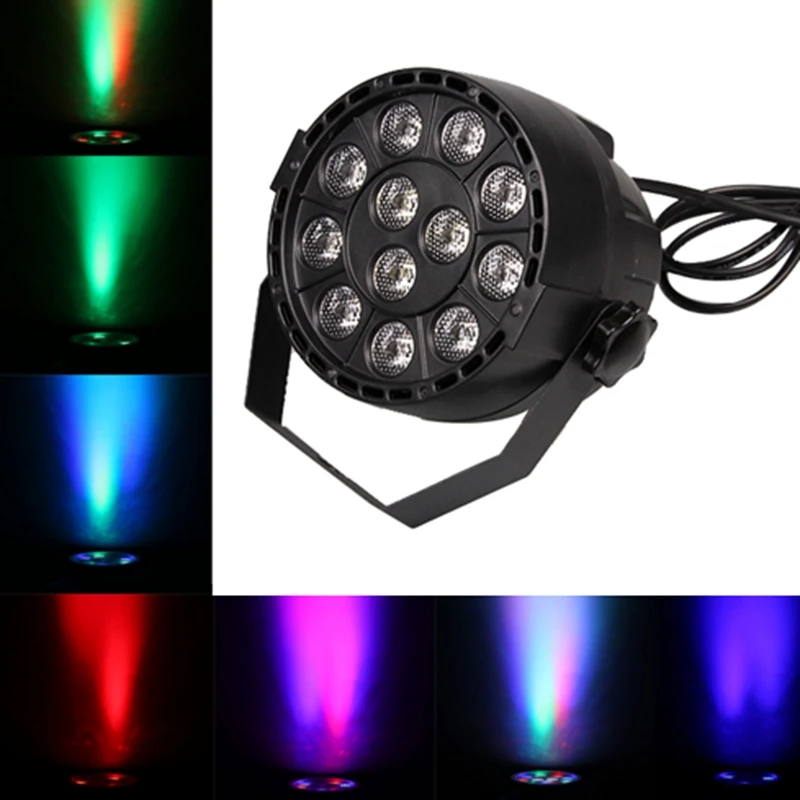 AC110V 220V DMX512 12LED Par RGB Stage Light Wash Dimming Strobe