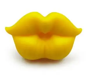 yellow Пустышка для новорожденных; забавная пустышка с рисунком поцелуя и губ; пустышка; силиконовая детская соска; Прорезыватель; пустышка; уход за зубами для малышей - Цвет: yellow