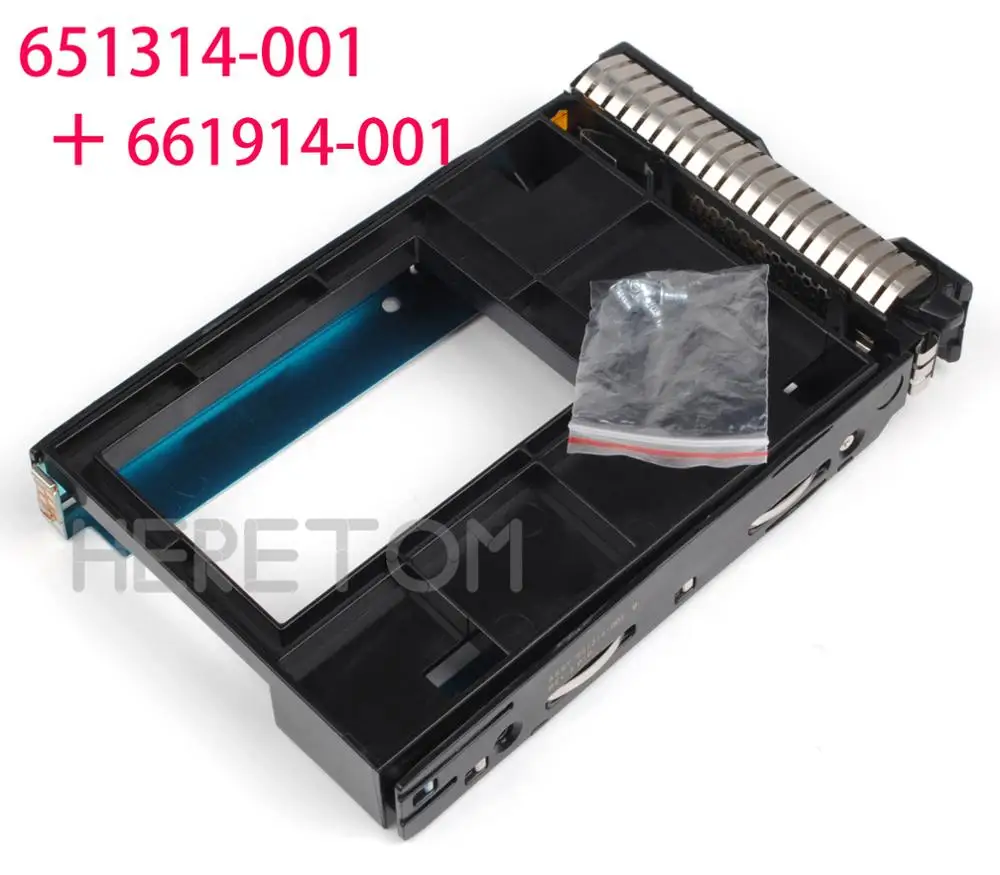 

Heretom 2.5" to 3.5" SSD Adapter 661914-001 + 3.5" SAS/SATA Tray Caddy 651314-001 For HP GEN8/G9 DL380 DL360 d3600 DL388 ML350e