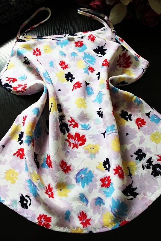 summer 100% pure silk satin Camisole silk breathable backing small tanktop camisole women's