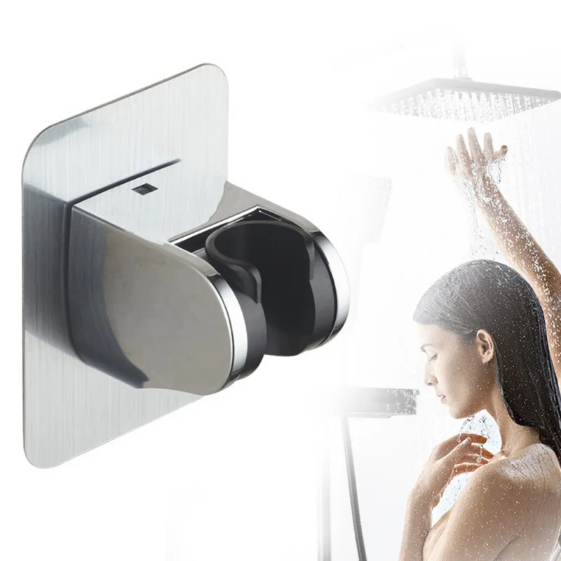 

Self-adhesive Shower Head Holder Wall Mount Punch Free Shower Head Holder Movable Fixed Bracket Bathroom Accessories